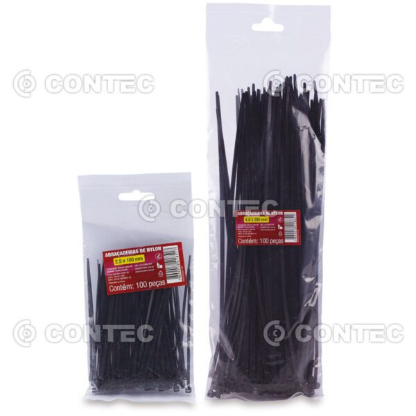 Abraçadeira de Nylon Preta